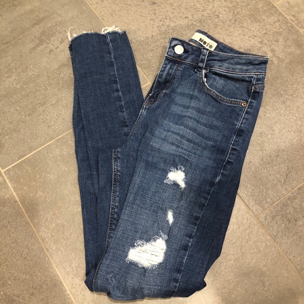 Topshop high waisted Moto jeans - Picture 5 of 13
